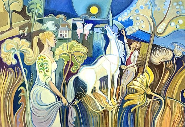 Horse Started by Butterfly