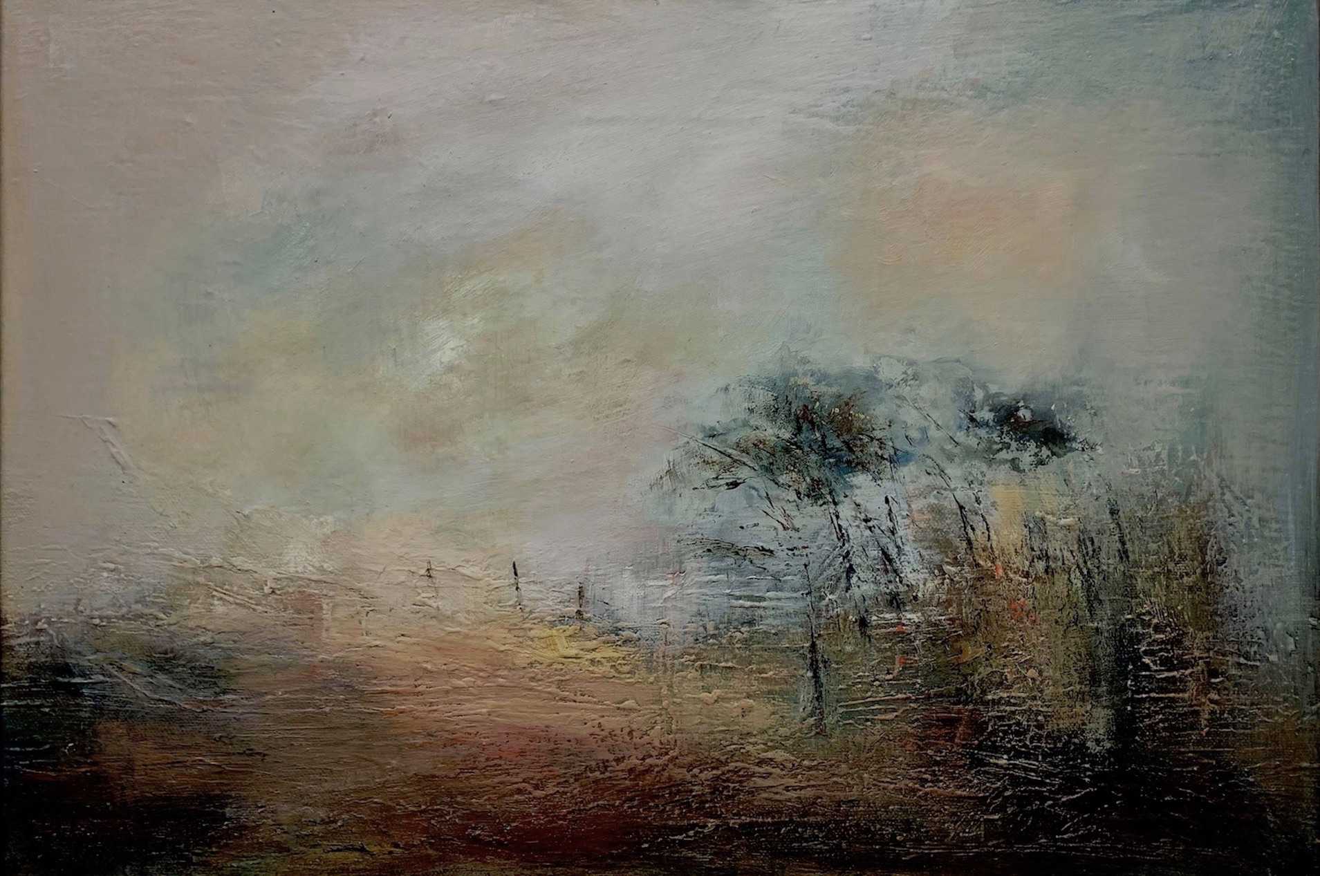 Hawthorn, Into the Light-oil 525:on board-46.5x33:64x49.5cms copy