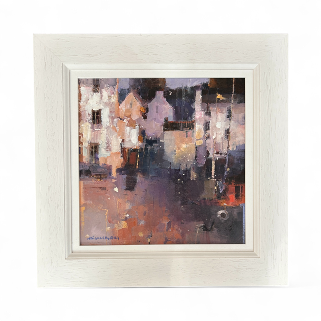 Red Boat and Houses - Image 2